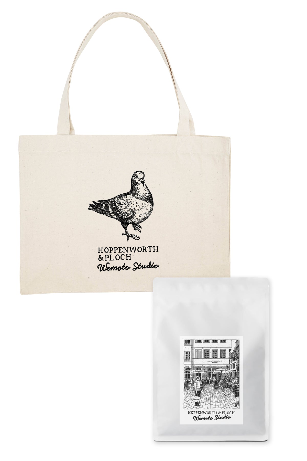 Wemoto X Hoppenworth &amp; Ploch - Tote Bag and Coffee
