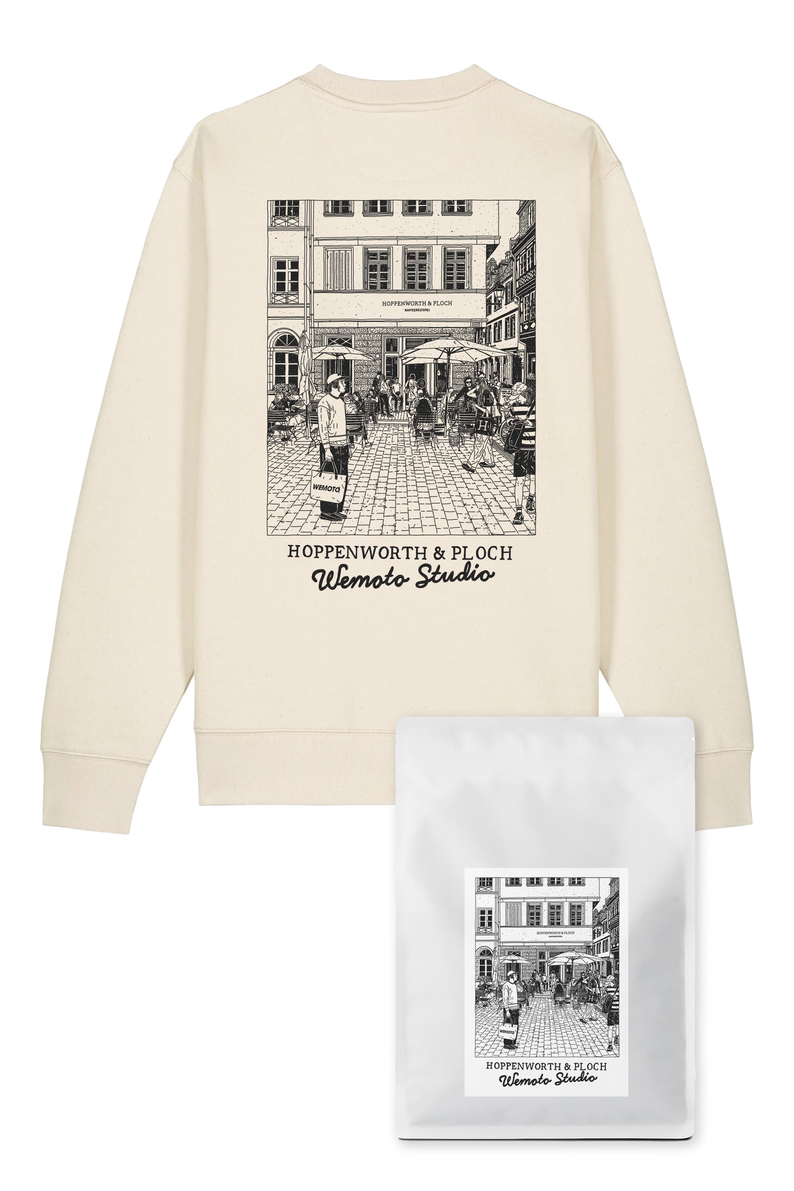 Wemoto X Hoppenworth & Ploch - Crewneck and Coffee