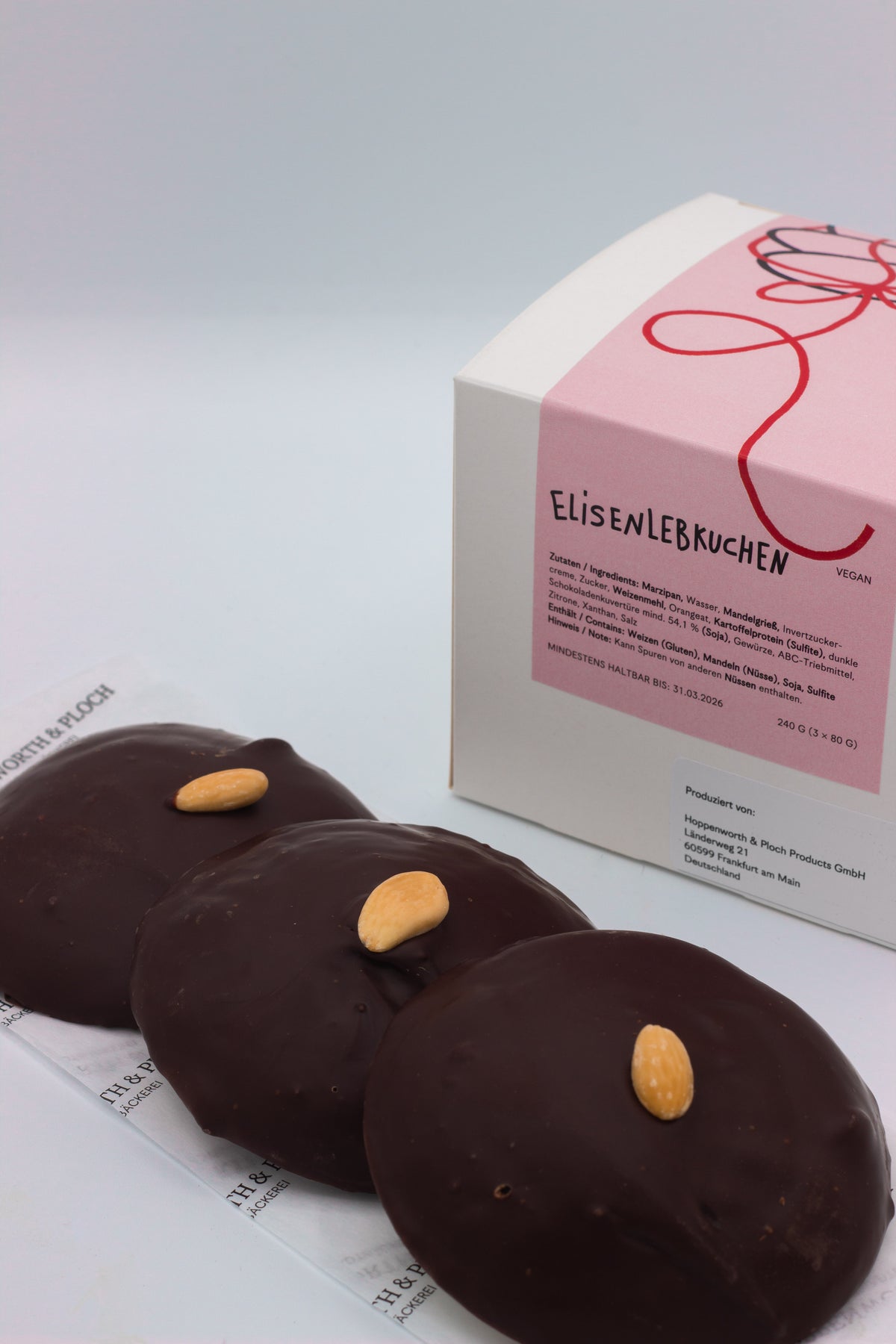 Elisenlebkuchen (3 Stück)