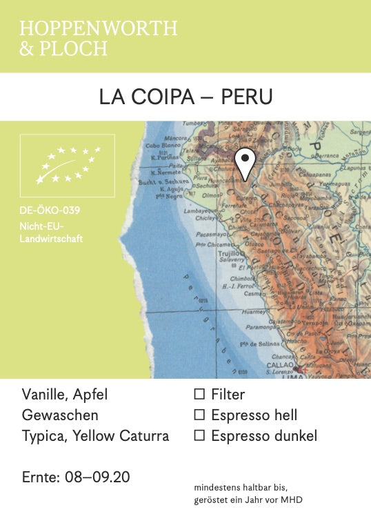 Kaffee Geschenkset WASHED ORGANICS (La Coipa, Belen Inza, 2x250g)