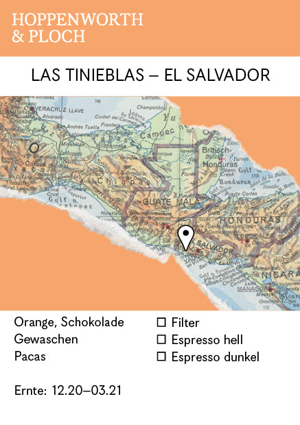[SOLD OUT] LAS TINIEBLAS WASHED - EL SALVADOR